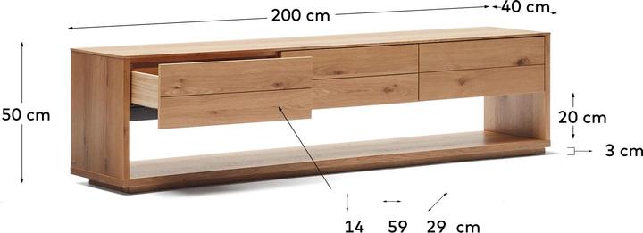 Produktbild Kave Home Alguema (40 x 200 cm)
