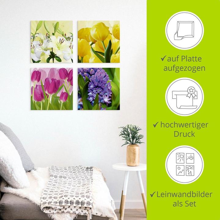 Image du produit Artland Tulipes Lys Jacinthe D3DQ (30 x 30 cm)