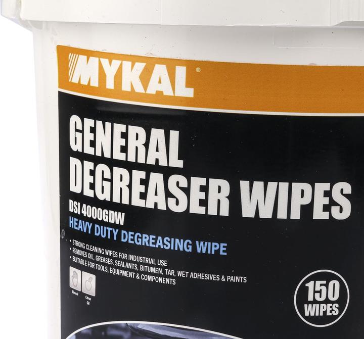 Actual product image Mykal Industries General degreaser wipe tub,150 wipes
