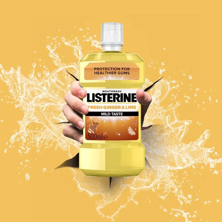 Produktbild Listerine Fresh Ginger & Lime Mild Taste Mouthwash (500 ml, Mundwasser)