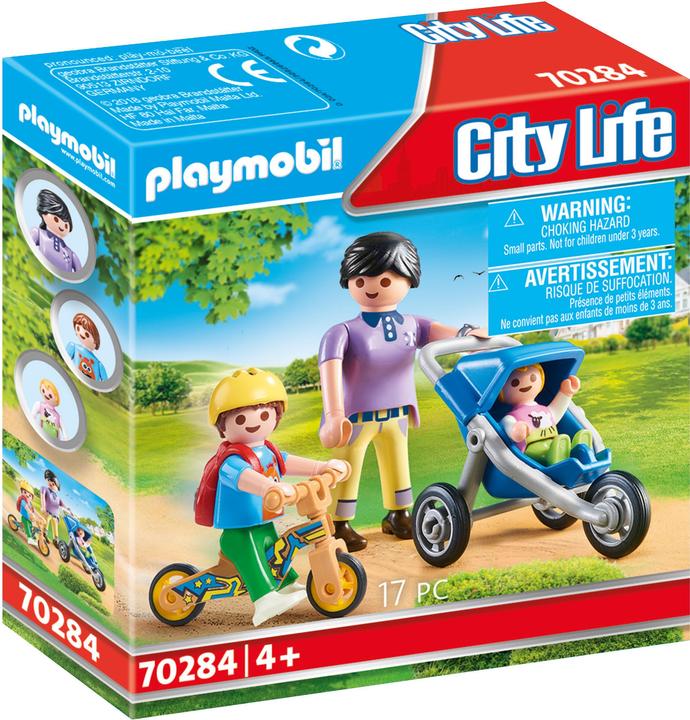Produktbild Playmobil Mama mit Kindern (70284, Playmobil City Life)