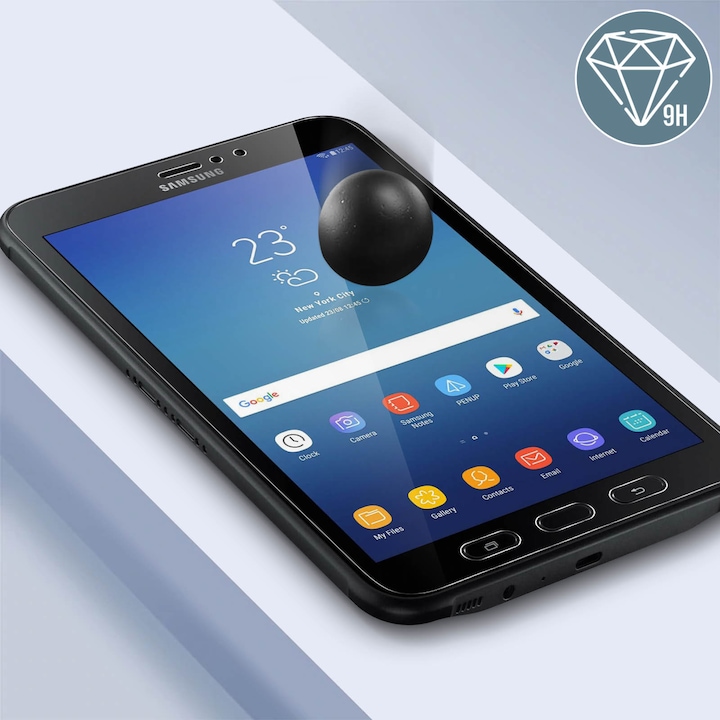 Actual product image Avizar Crystal clear film, glass screen protector (1 Piece, Galaxy Tab Active 3)