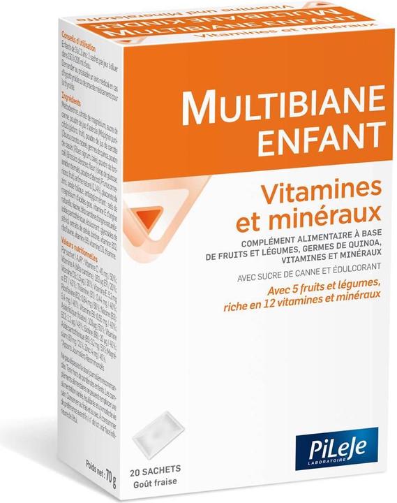 Actual product image PiLeJe Kinder Vitamine und Mineralstoffe Pulver (20 Piece, Sachet, 103 g)