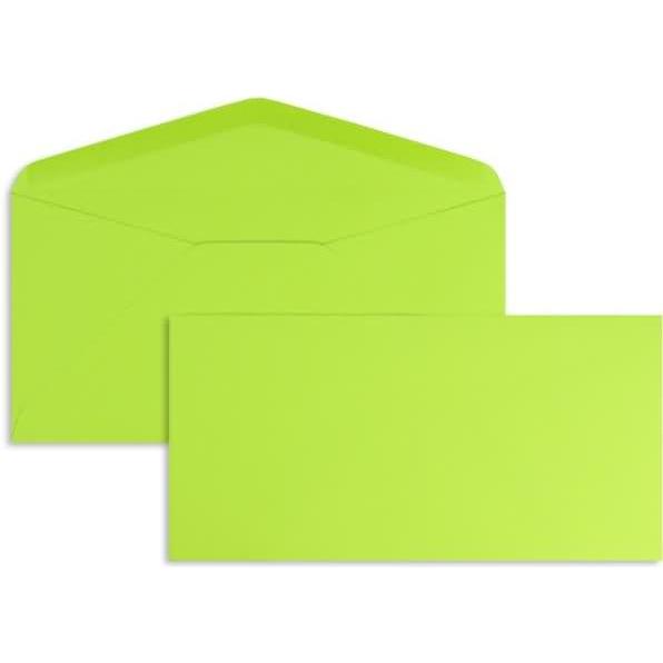 Blanke, Briefumschlag, Briefumschläge DINlang 120g/qm gummiert VE=100 Stück lindgrün (110 x 220 mm, 100 x)