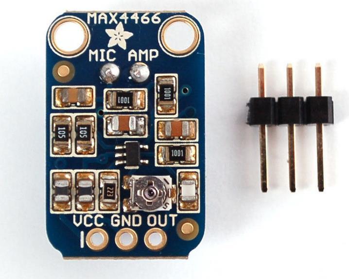 Image du produit Adafruit Amplificateur de microphone à électret MAX4466 (Haut-parleurs)