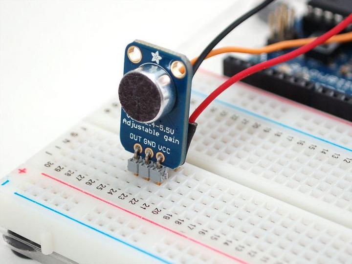 Image du produit Adafruit Amplificateur de microphone à électret MAX4466 (Haut-parleurs)