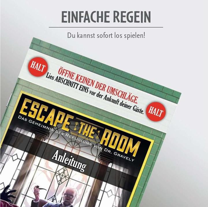 Produktbild Thinkfun Escape The Room: Das Geheimnis des Refugiums von Dr. Gravely (Deutsch)