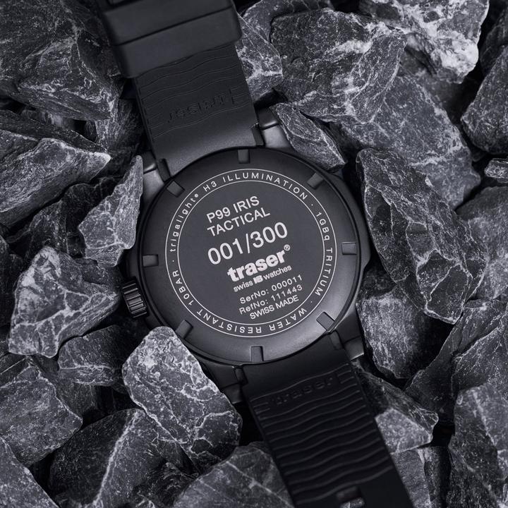 Actual product image Traser H3 111461 Herrenuhr P99 Iris Tactical Limited Edition 50mm 10ATM (Rotating bezel left, 46 mm)