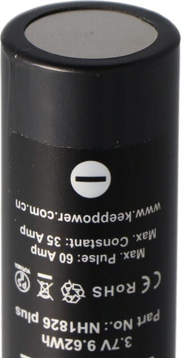 Immagine prodotto Keeppower Batteria IMR18650 Plus (US18650VTC5A) (Flat Top) inclusa la scatola di protezione della batteria (1 pz., 18650, 2600 mAh)