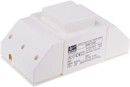Actual product image Block Isolation transformer,200VA 2x12V o/p