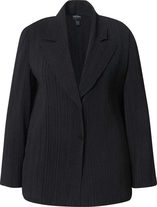 Produktbild Ulla Popken Plissee-Blazer, Reverskragen, Knopfverschluss (46, 48)