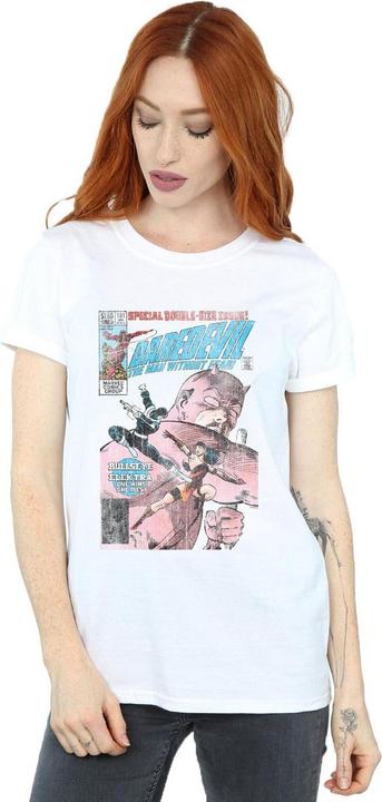 Image du produit - T-shirt DAREDEVIL DISTRESSED BULLSEYE VS ELEKTRA COVER - Femme (M)