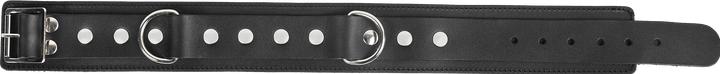 Immagine prodotto Rimba Lederhalsfessel mit Doppel-D-Ring – Schwarz