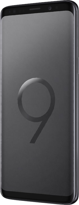 Actual product image Samsung Galaxy S9 (64 GB, Midnight Black, 5.80", Hybrid Dual SIM, 12 Mpx, 4G)