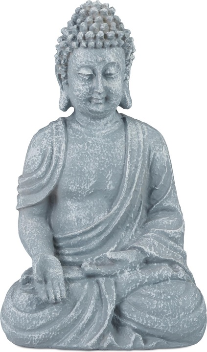Actual product image Relaxdays Sitting Buddha Figurine, 30 cm
