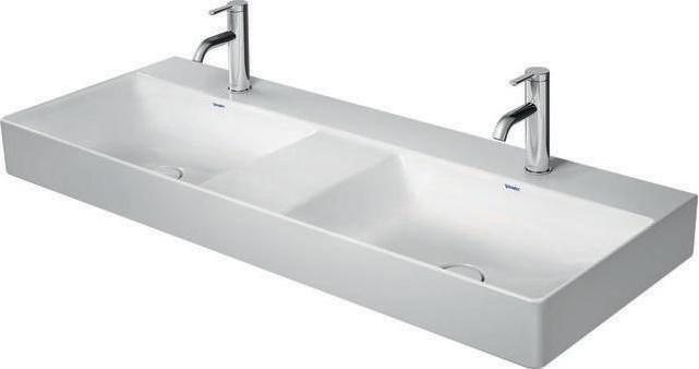 Produktbild Duravit Doppelwaschtisch DURASQUARE o ÜL m HLB geschli 1200x470mm 1 HL we WG (470 mm, 1200 mm)