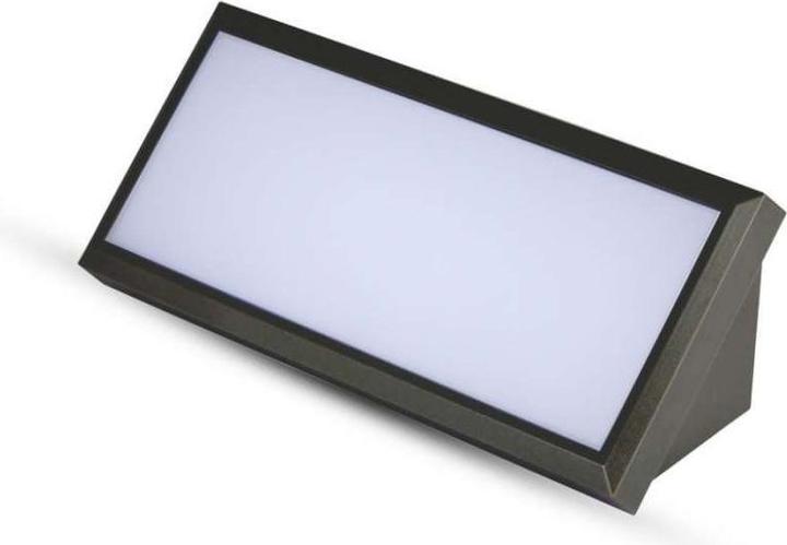 Produktbild V-TAC LED wall luminaire VT-8054 oblique 12W IP65 4000K 1250lm (SKU 6808) Black (1250 lm)