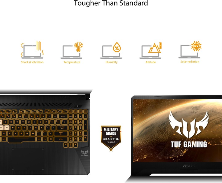 Produktbild ASUS TUF Gaming FX505DU-AL137T (15.60", AMD Ryzen 7 3750H, 16 GB, 512 GB, CH)