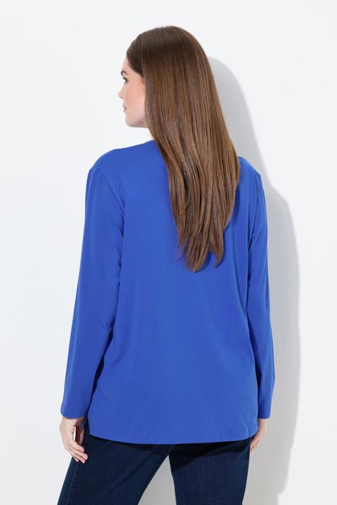 Produktbild Ulla Popken Shirt, Relaxed, Rundhalsausschnitt, Langarm (62)