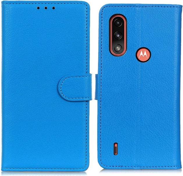 Produktbild MU Classic Litchi Leder Bookcover Series (Motorola Moto E7 Power)