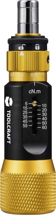 Productafbeelding Toolcraft TO-9627246 Maat momentschroevendraaier voor elektronica en fijnmechanica