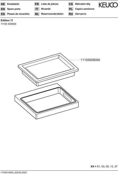 Immagine prodotto Keuco Portasapone Edition 11 cristallo/cromo 11155