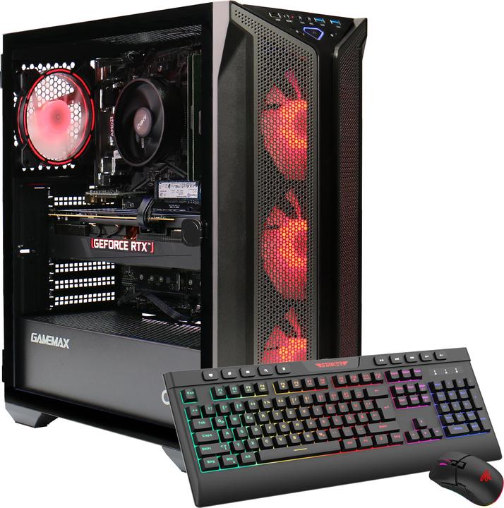Actual product image Hyrican GAMEMAX Brufen C1 7427 Ryzen 5 7500F 32GB DDR5 1TB SSD RTX 4060 (1000 GB, 32 GB, AMD Ryzen 5 7500F, GeForce RTX 4060)