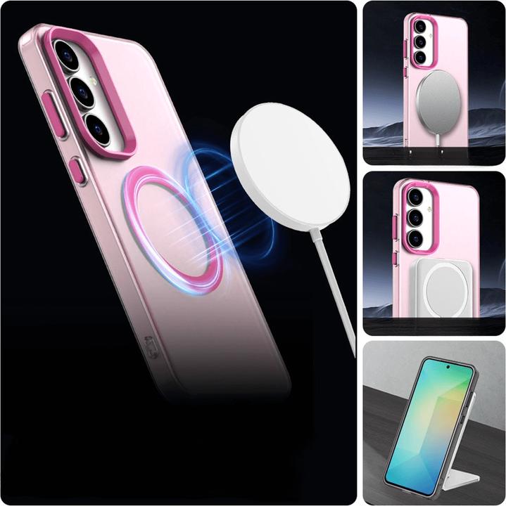 Immagine prodotto Cover-Discount Galaxy S25 FE - Acryl-Handyhülle mit Magnet und Farbakzent (Samsung Galaxy S25 FE)