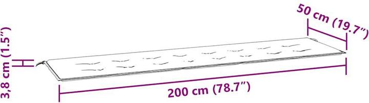 Actual product image VidaXL Veva (200 x 50 x 3 cm)