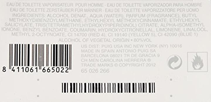 Actual product image Carolina Herrera C herrera ch men etv 100ml (Eau de toilette, 100 ml)