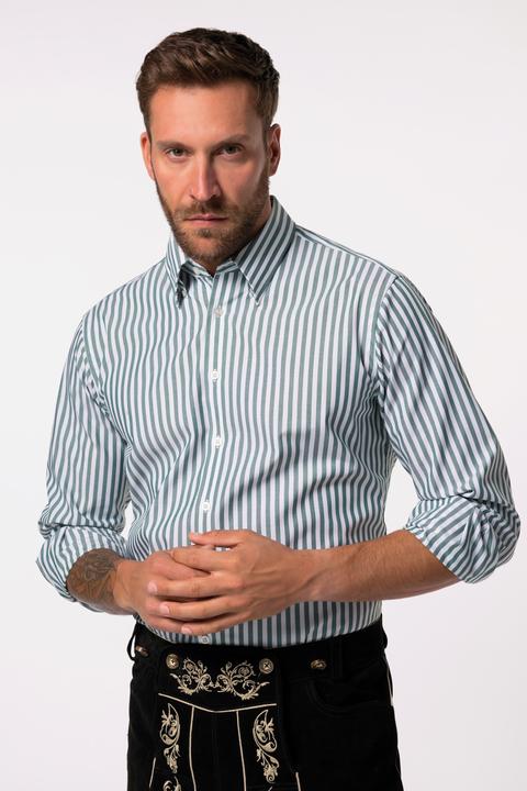 Immagine prodotto JP1880 Streifenhemd, Business, Langarm, verdeckter Buttondown-Kragen, Easy Care, Modern Fit (8XL)