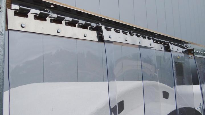 Actual product image Kerbl Hook strip 100cm stainless steel for PVC curtain