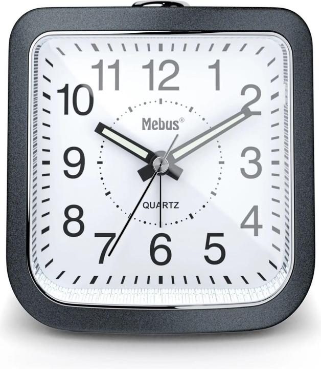 Produktbild Mebus 56987 Dunkelgrau Quarzwecker