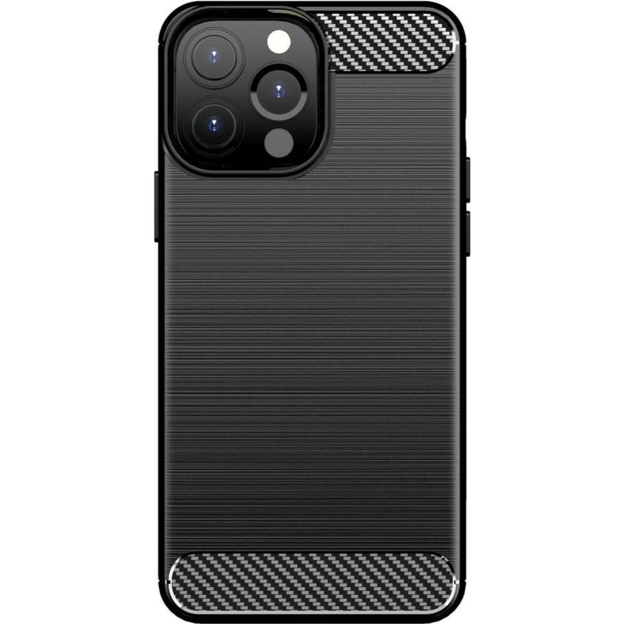 Thumbnail - Hurtel Carbon Case Flexible Cover TPU Case for iPhone 13 Pro black (Apple iPhone 13 Pro), Smartphone Hülle, Schwarz