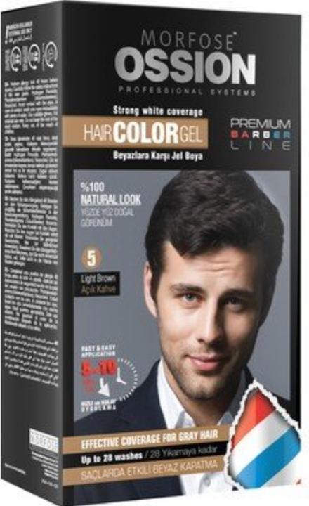 Morfose Premium Barber Line Hair Color Gel Light Brown (5) (Hellbraun)