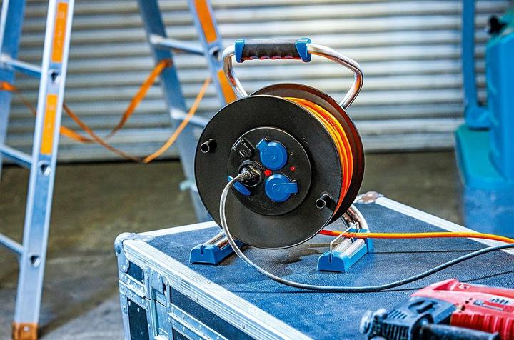 Produktbild As - Schwabe Kunststoffkabeltrommel mit USB (40 m, 2.50 mm²)