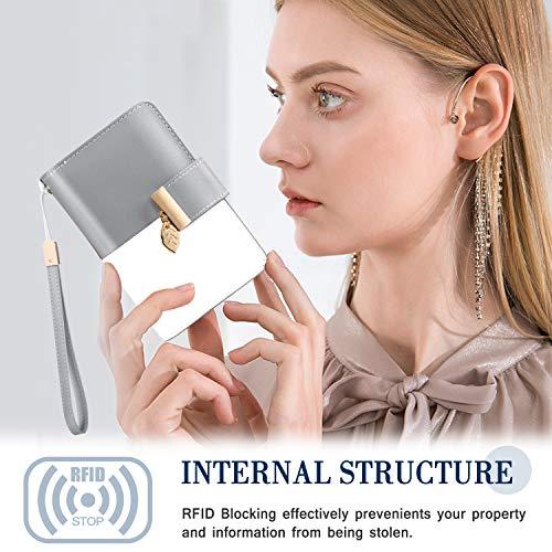 Produktbild Only-Bags.Store Ledergeldbörse Geldbörse mit vielen Fächern Brieftasche mit RFID-Schutz 18 Kartenfächer Geldbörsen