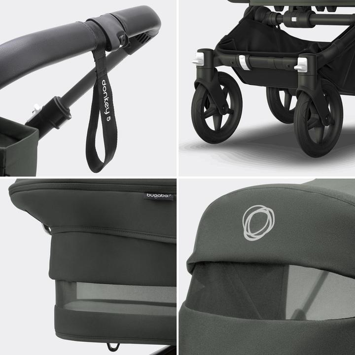 Image du produit Bugaboo Donkey 5 Mono, Vert forêt/Vert forêt/Noir (0 - 4 Années)