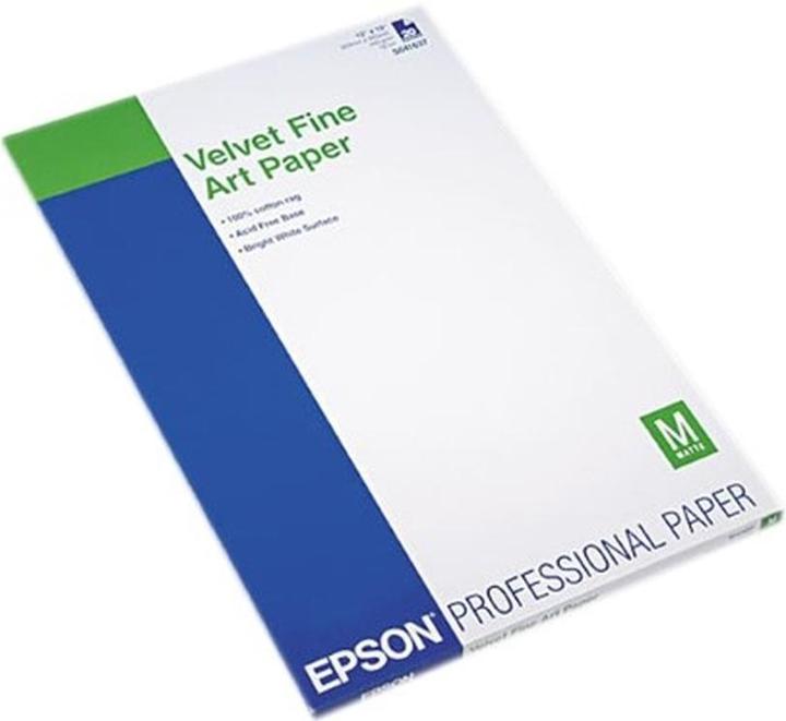 Actual product image Epson Velvet Fine Art (260 g/m², 20 x, A3+)