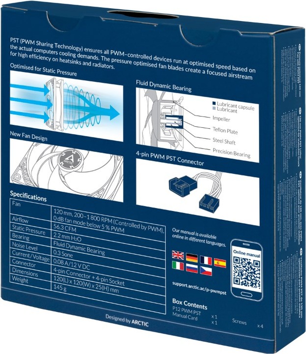 Productafbeelding Arctic P12 PWM PST Value Pack (120 mm, 5 x)