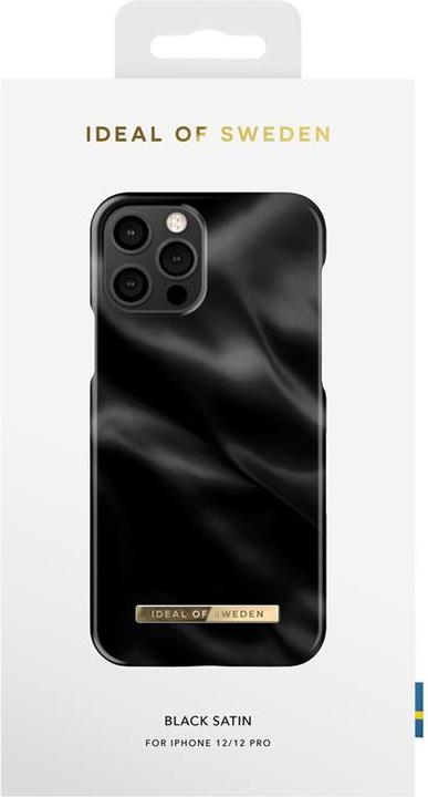 Image du produit iDeal Of Sweden Couverture rigide Designer Black Satin (Apple iPhone 12 Pro, Apple iPhone 12)