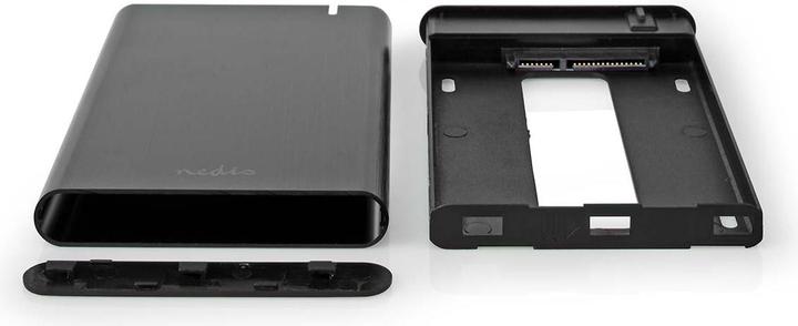 Actual product image Nedis Hard Drive Enclosure 2.5 " | USB 3.2 Gen1 | USB Type-A / USB Type-C™ | Notebook / PC | Aluminium (2.5")