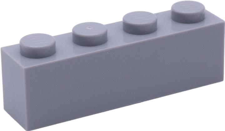Actual product image LEGO 1x4 Bricks Light grey - 500 pieces - Light bluish grey - 3010 Quantity 500x (3010, LEGO Accessories)