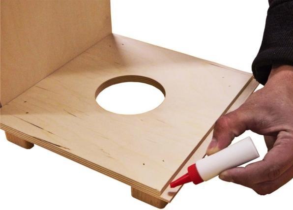 Produktbild Baff Kinder-Trommel-Hocker Cajon Bausatz 38 mit keepdrum Sitz-Pad (Trommel)