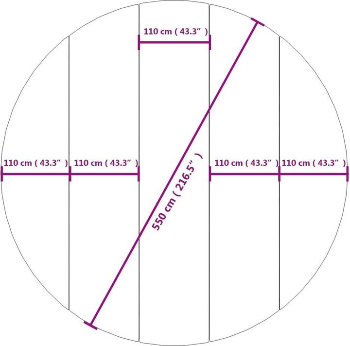 Produktbild vidaXL Pool-Bodentuch