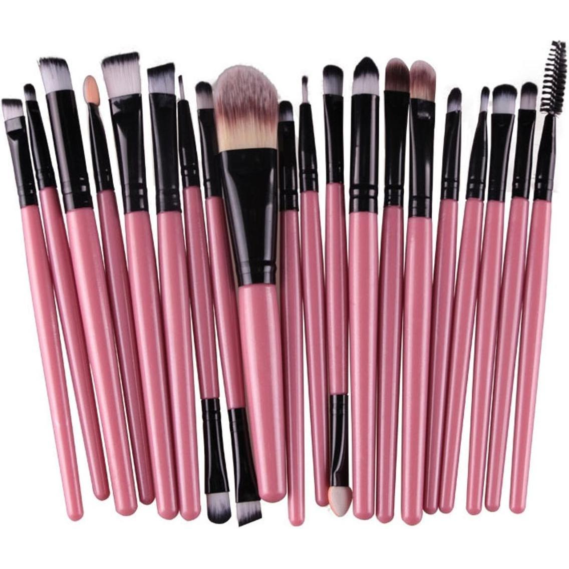 König Design, Schminkpinsel, Pinselset Makeup Professionelles 20 Stk. Make Up Pinsel Set Kosmetikpinsel Neu (Set)
