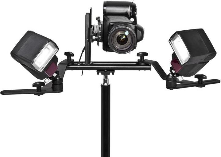 Produktbild Walimex Makro Blitzschiene Pro mit Y-Kabel Canon (Blitzhalterung)