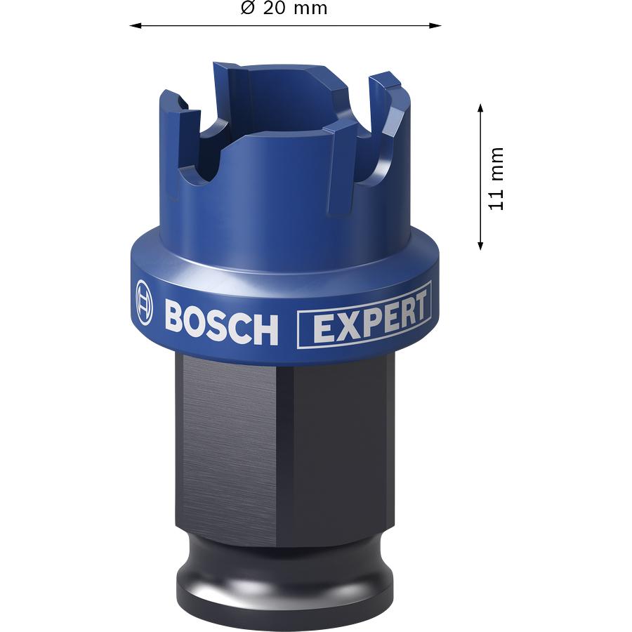 Bosch Professional Zubehör, Sega a tazza, EXPERT Sheet Metal PC Plus Lochsäge, 20 mm