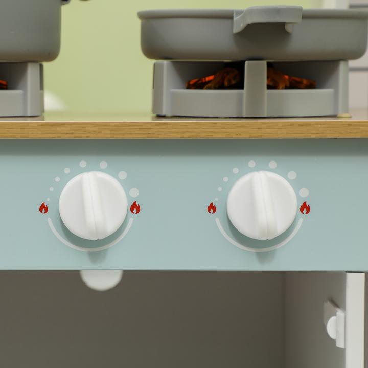 Produktbild Aiyaplay Kinderküche MDF, Edelstahl Weiss