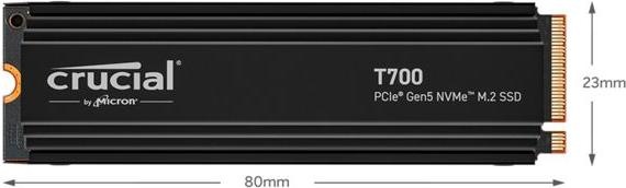 Productafbeelding Crucial T700 with Heatsink (1000 GB, M.2 2280)